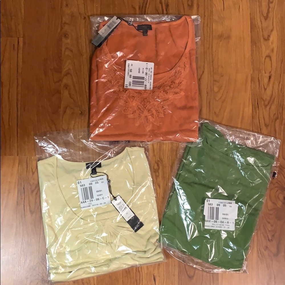 Talbots Womens 2X T Shirts - New in the Plastic